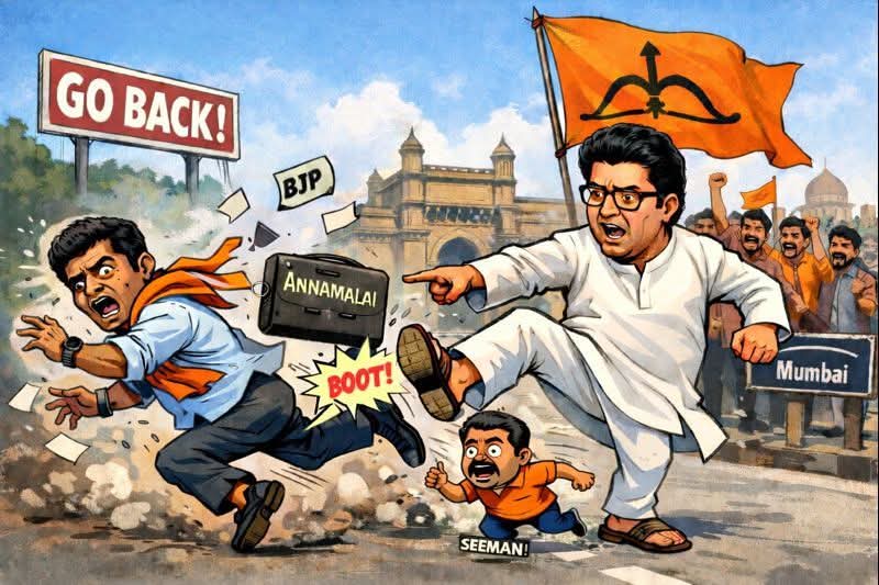 அண்ணாமலையை ராஜ்தாக்கரே எதிர்ப்பது வரவேற்பிற்குரியதே!